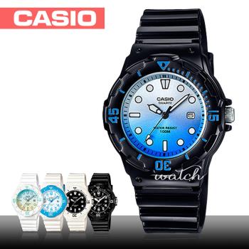 【CASIO 卡西歐】潛水風格-學生/青少年指針錶_鏡面3.4公分(LRW-200H-2E)