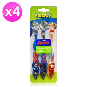 FIREFLY兒童牙刷(3支裝 x4組)-AVENGERS經典卡通