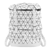 【ISSEY MIYAKE 三宅一生】BAOBAO 立體幾何皮革後背包(白)