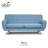 【obis】Rex雷克斯北歐風三人布沙發-3色