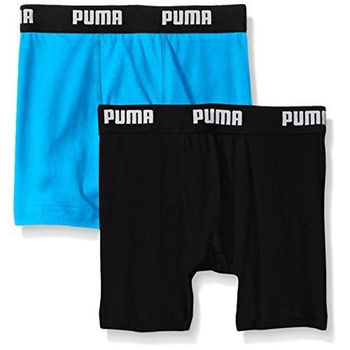 【Puma】2016男孩學生柔軟黑亮藍四角內著混搭2件組(預購)