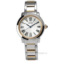 SEIKO 精工 / 7N01-0HS0KS.SRZ448P1 閃耀希臘女伶局部鍍玫瑰金不鏽鋼女錶 白x玫瑰金 29mm