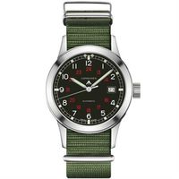 LONGINES Heritage Military COSD復刻軍事機械錶-黑/40mm L28324535
