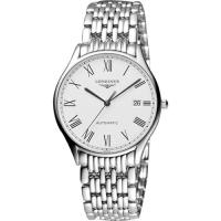 LONGINES浪琴 Lyre 琴韻羅馬經典機械腕錶-白/38mm L49604116