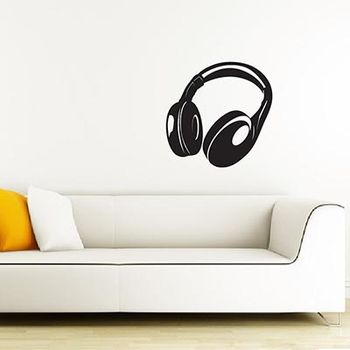 【摩達客】法國Ambiance 大耳機 家飾設計壁貼