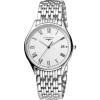 LONGINES Lyre琴韻系列羅馬石英錶-白/38mm L48594116