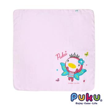 任-PUKU藍色企鵝 紗布大浴巾90*90cm(粉色)