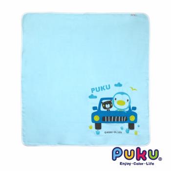 任-PUKU藍色企鵝 紗布大浴巾90*90cm(水色)