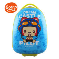 GO TRIP尚旅 17吋阿狸飛行員卡通兒童行李箱/登機箱-天空藍