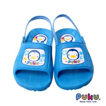 任-PUKU藍色企鵝 學步拖鞋13號(水色)