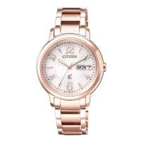 【CITIZEN星辰】亞洲限定XC 甜美知性光動能計時女用腕錶-玫瑰金(EW2422-55A)