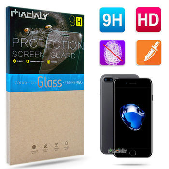 MADALY for Apple iPhone 7 Plus 5.5吋 防油疏水抗指紋 9H 鋼化玻璃保護貼