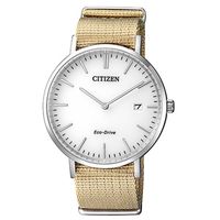 CITIZEN 星辰 簡約軍事風中性光動能腕錶/40mm/AU1080-20A