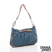 Diana Janes 牛皮豹紋撞色兩用包