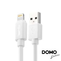 【DOMO】蘋果MFI認證Lightning USB充電傳輸線(0.25m)-天使白