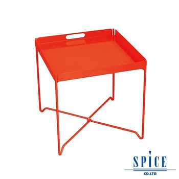 【日本 SPICE 】 戶外休閒 時尚 紅色 輕巧收納 托盤餐桌