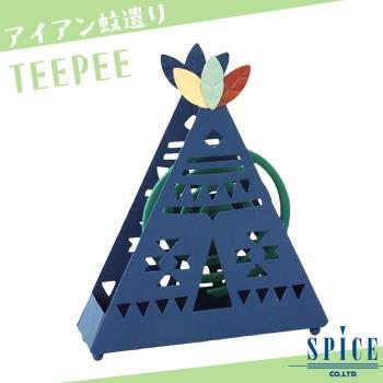 【日本 SPICE】日系 TEEPEE 帳篷 造型蚊香盒 / 露營 登山 防蚊