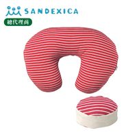 台灣總代理 日本Sandexica【母嬰兩用枕】多功能哺乳枕/寶寶學坐枕-子母枕 【FA0004】