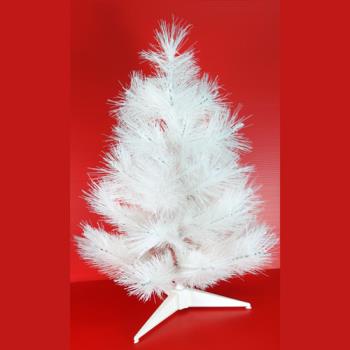 摩達客耶誕★台灣製2尺/2呎(60cm)特級白色松針葉聖誕樹裸樹 (不含飾品)(不含燈) (本島免運費)