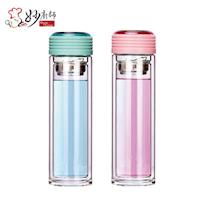 妙廚師 雙層玻璃瓶泡茶杯400ml