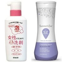 日本Elmie 泡沫去血污洗潔劑 200ml*1+美國Summer’s Eve 私密沐浴露【敏感/花香】444ml*2
