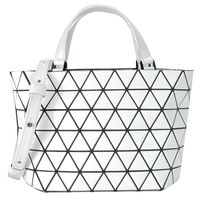 ISSEY MIYAKE 三宅一生 BAOBAO 全皮水晶迷你兩用包(霧面白)