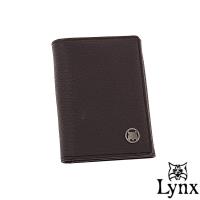 Lynx - 自信熟男真皮系列簡約式名片夾-共2色