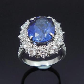 【Celosa珠寶】麗緻藍寶戒指