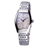 LONGINES Evidenza 藝術酒桶型女錶-香檳色 L21424736