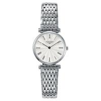 LONGINES 嘉嵐水波紋超薄經典女錶-銀/24mm L42094716