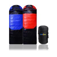 (SHOP4FUN)購瘋趣冬季睡袋~藍黑 紅黑兩色拆帽可拼接