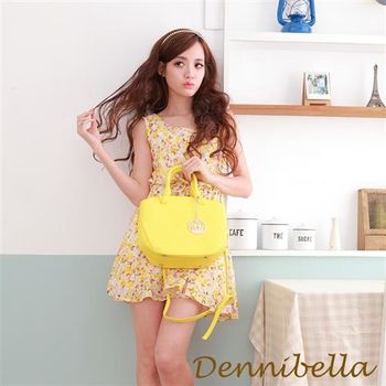 Dennibella 丹妮貝拉 -真皮手提斜背包-黃