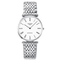 LONGINES 浪琴 La Grande 嘉嵐系列機械錶-白x銀/36mm L49084116