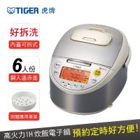 TIGER虎牌 6人份 高火力IH多功能電子鍋_日本製造(JKT-B10R)限時送虎牌26cm電烤箱