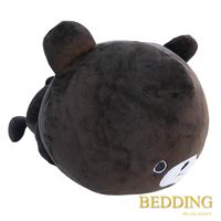 BEDDING - 超手感 Q 版可愛抱枕 趴姿大頭小熊 30cm