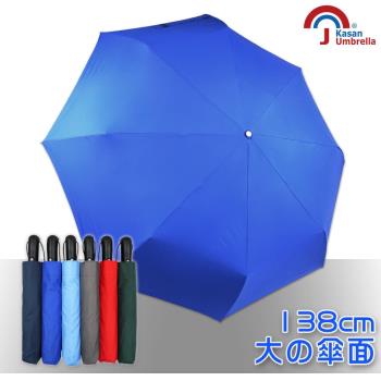 【Kasan】大無敵自動開收雨傘(寶藍)
