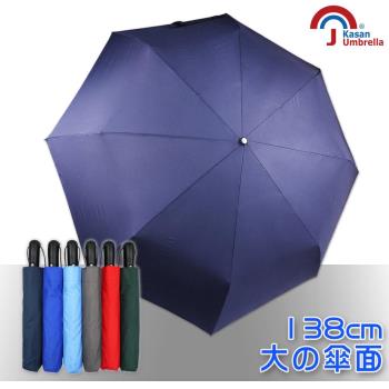 【Kasan】大無敵自動開收雨傘(深藍)