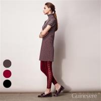 【唐絹】100%蠶絲內搭褲(國際精品蕾絲款-紅)