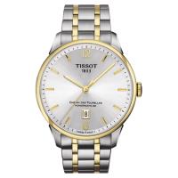 TISSOT 杜魯爾系列機械動力80腕錶-銀x雙色版/42mm T0994072203700