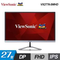 【ViewSonic 優派】27型 IPS 無邊框護眼顯示器 (VX2776-SMHD) 【贈保冰保溫袋】
