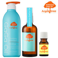 【Morocco GaGa Oil】摩洛哥洗髮精580ml+髮油100ml+香水髮油(10ml)