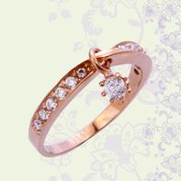ChaBi 愛慕玫瑰金尾戒