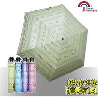 皮爾卡登 輕量抗UV自動開收雨傘-蘋果綠