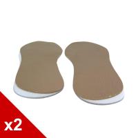 ○糊塗鞋匠○ 優質鞋材 C73 牛皮O型腿輔助墊 (2雙/組)