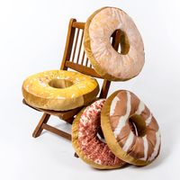 仿真甜甜圈造型抱枕腰靠枕坐墊4入組