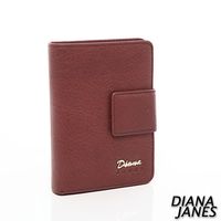 DIANA JANES 牛皮兩折多用中夾