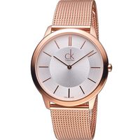 CK Calvin Klein Minimal 俐落米蘭時尚腕錶 K3M21626 玫瑰金色(40mm)