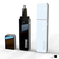 PUSH! 居家用品專利設計隨身碟型鼻毛修剪器電動鼻毛刀I68-1白色