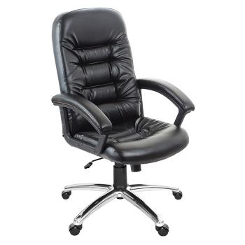 GXG 高背皮面 電腦椅 (鋁合金腳座/防刮輪) TW-1001 LU