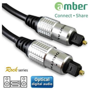 amber S/PDIF Optical Digital Audio Cable（光纖數位音訊傳輸線）Toslink對Toslink-【2M】